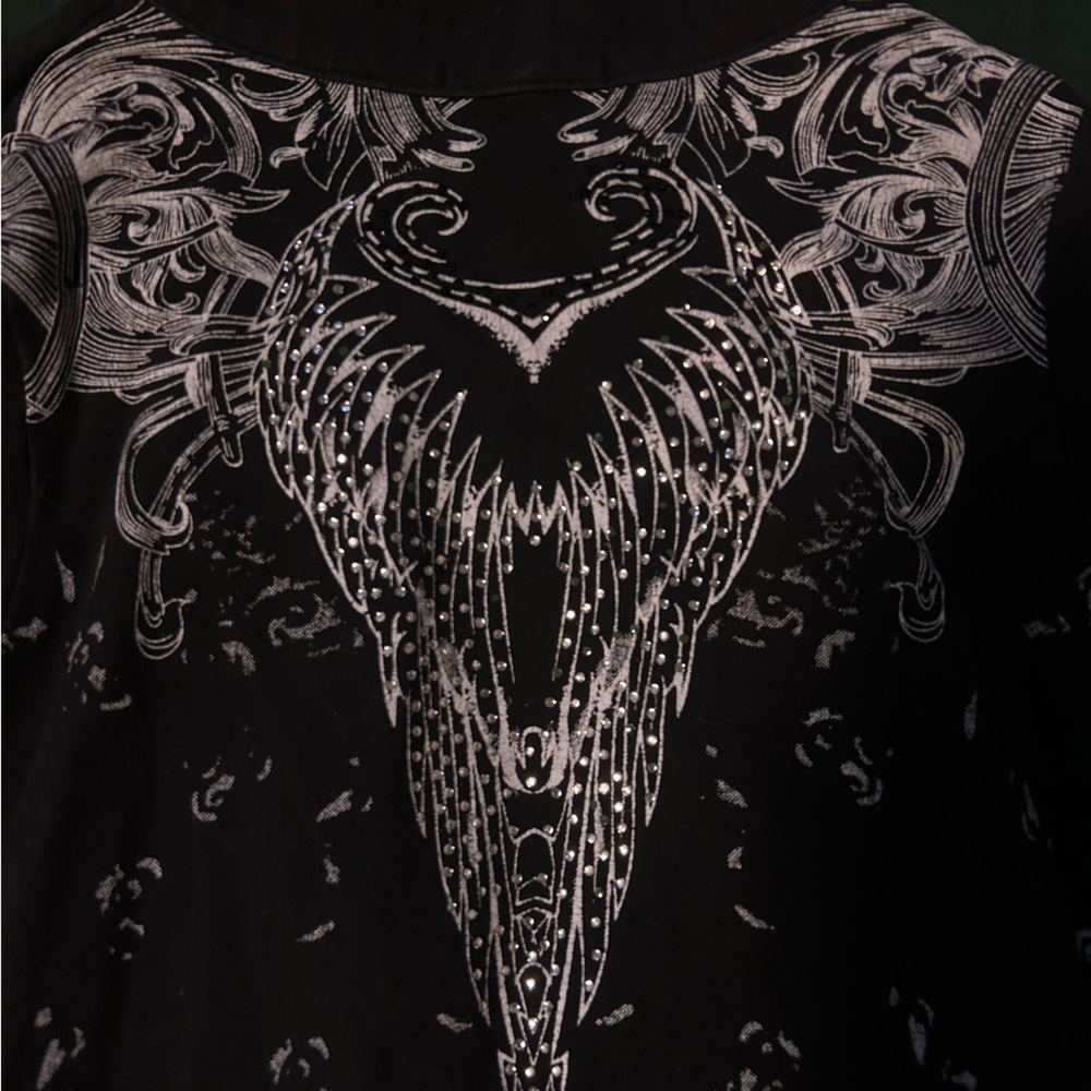 Y2K Winged Cross Rhinestone
Zip Up - Picture 4 of 5